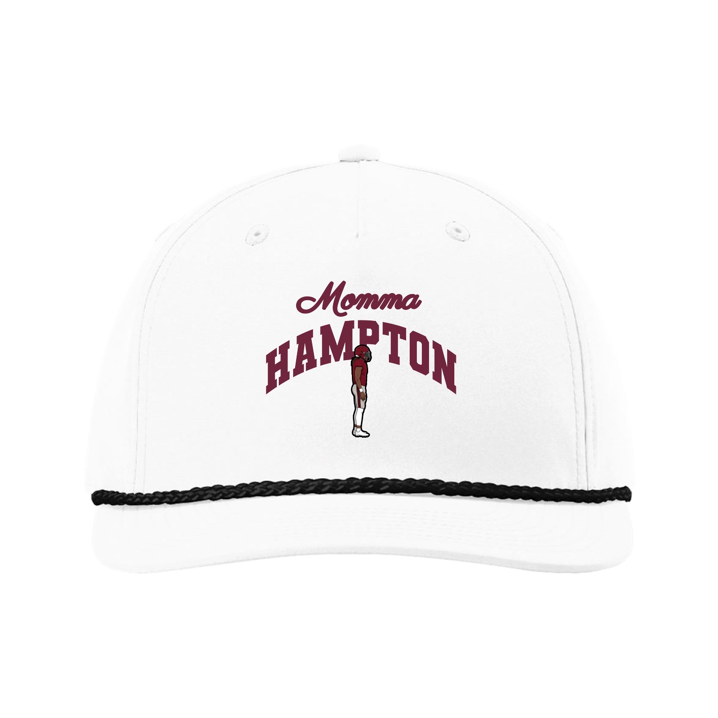 Five-Panel Classic Rope Cap — Mothers Day Arch in White