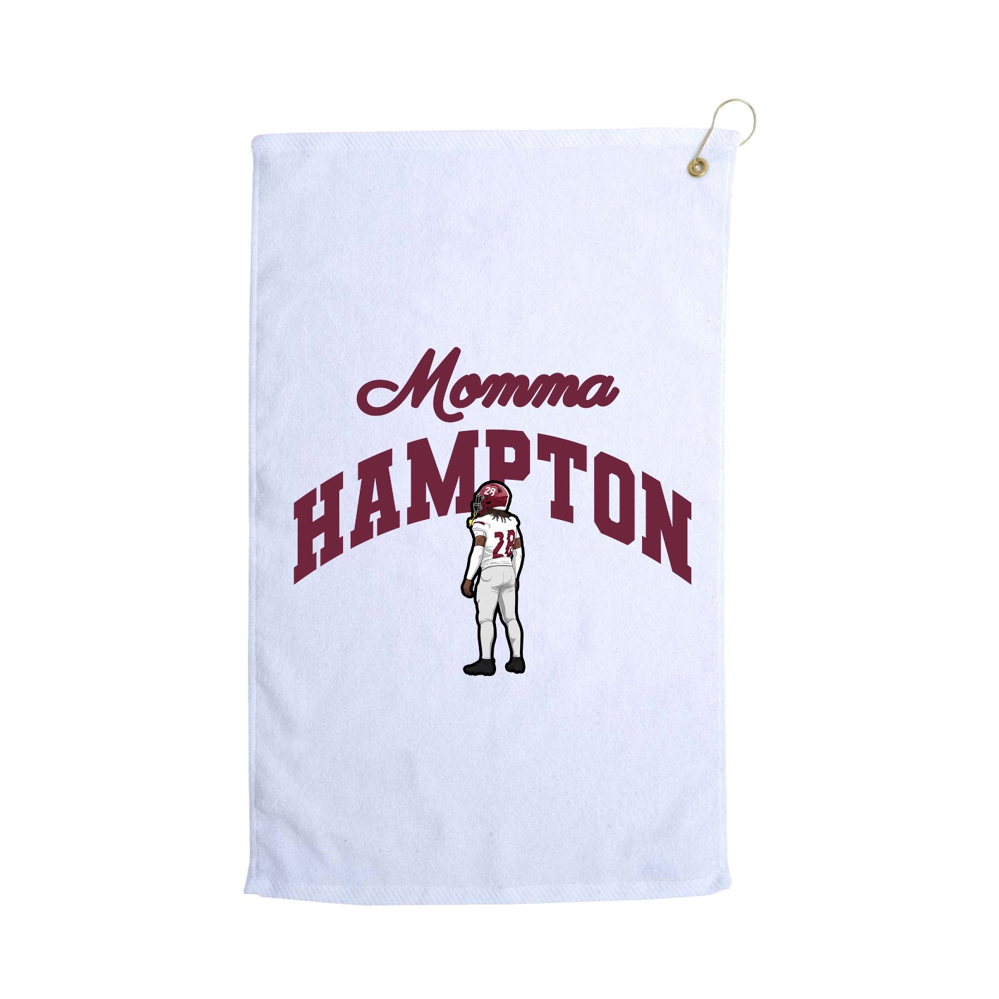 Golf Towel — Mothers Day Arch in White