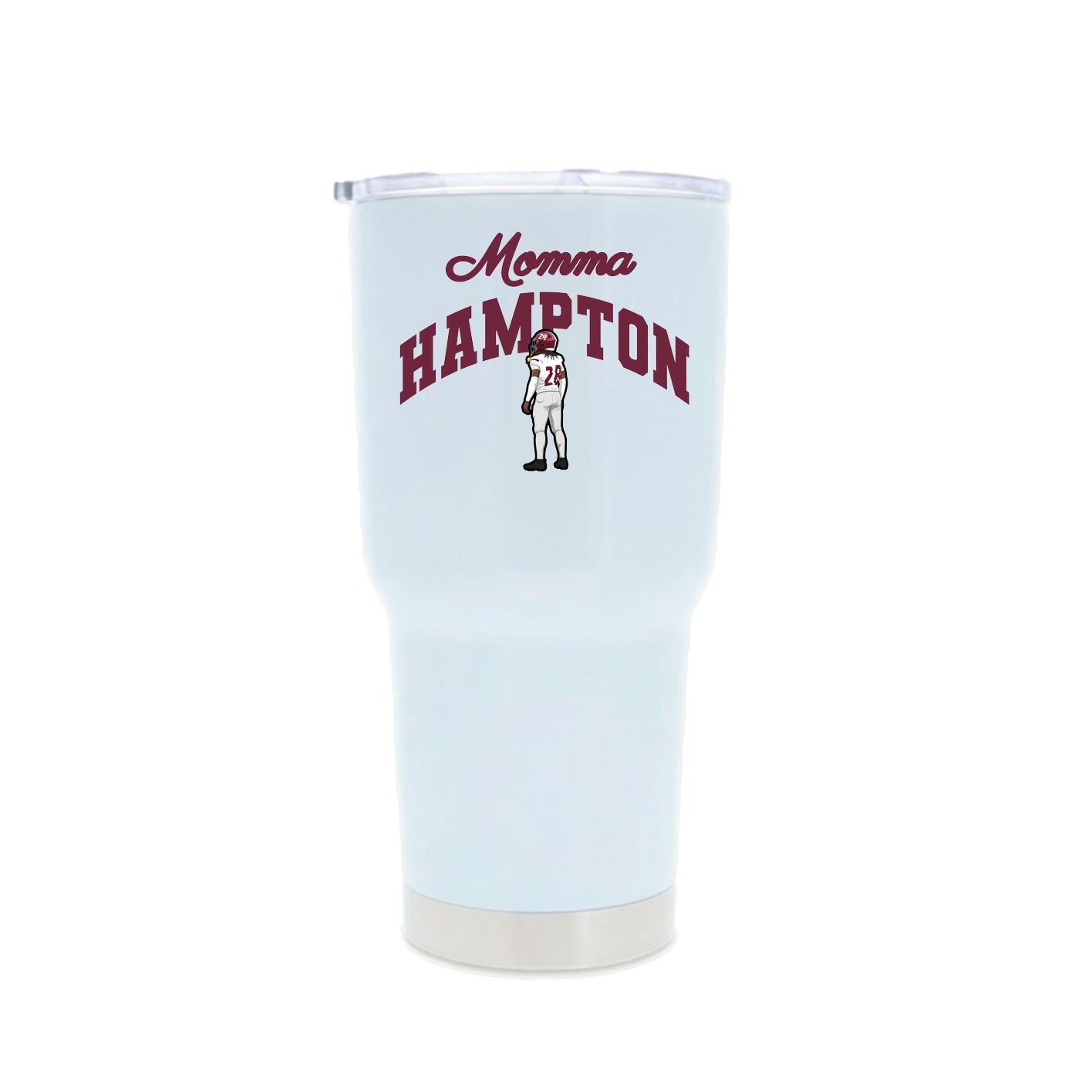 30oz Stainless Steel Tumbler — Mothers Day Arch in White
