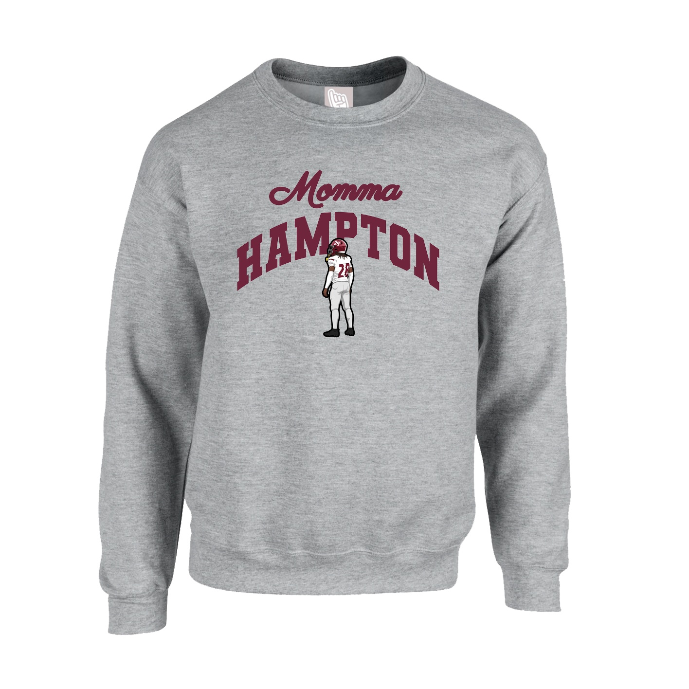 Fleece Crew — Mothers Day Arch in Grey