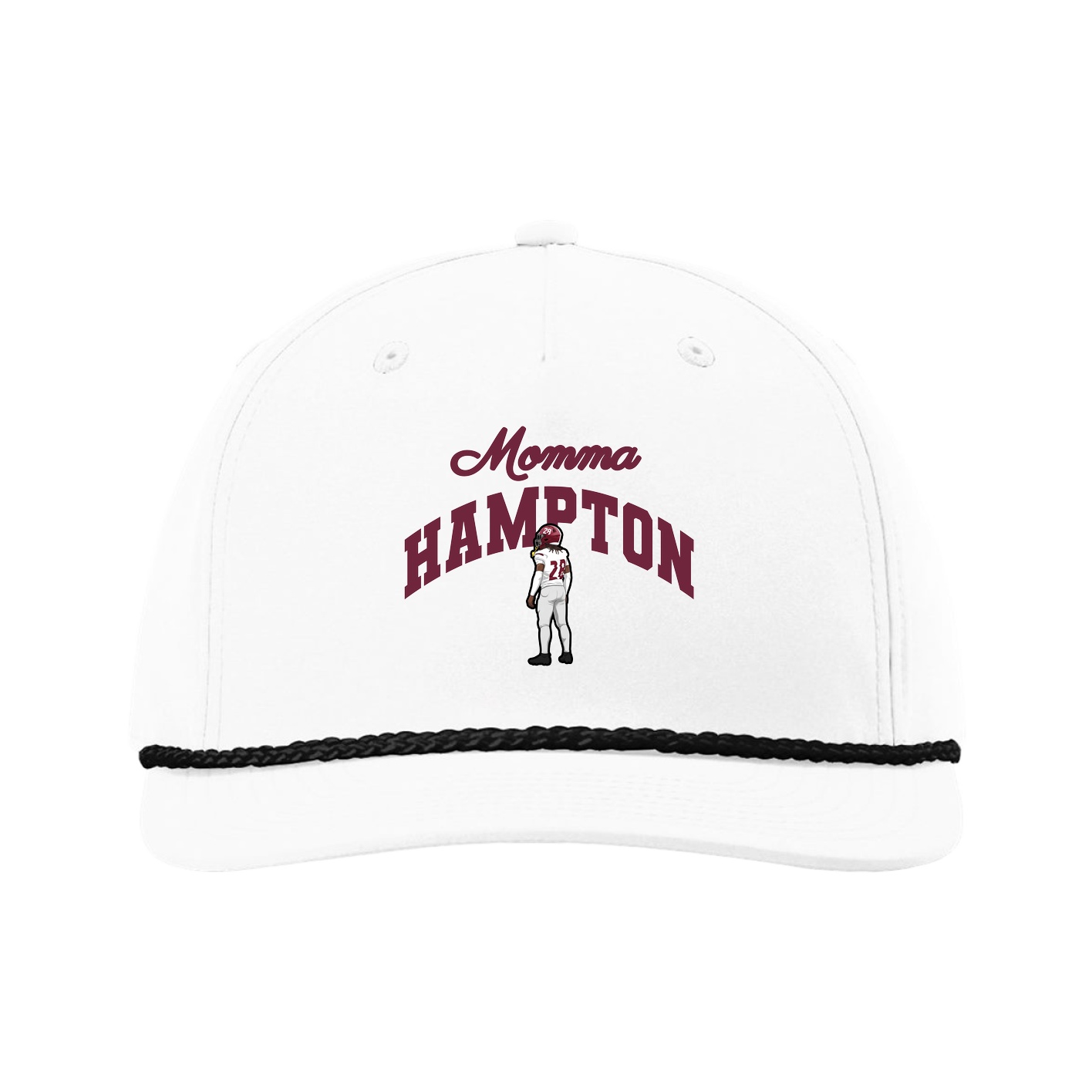 Five-Panel Classic Rope Cap — Mothers Day Arch in White