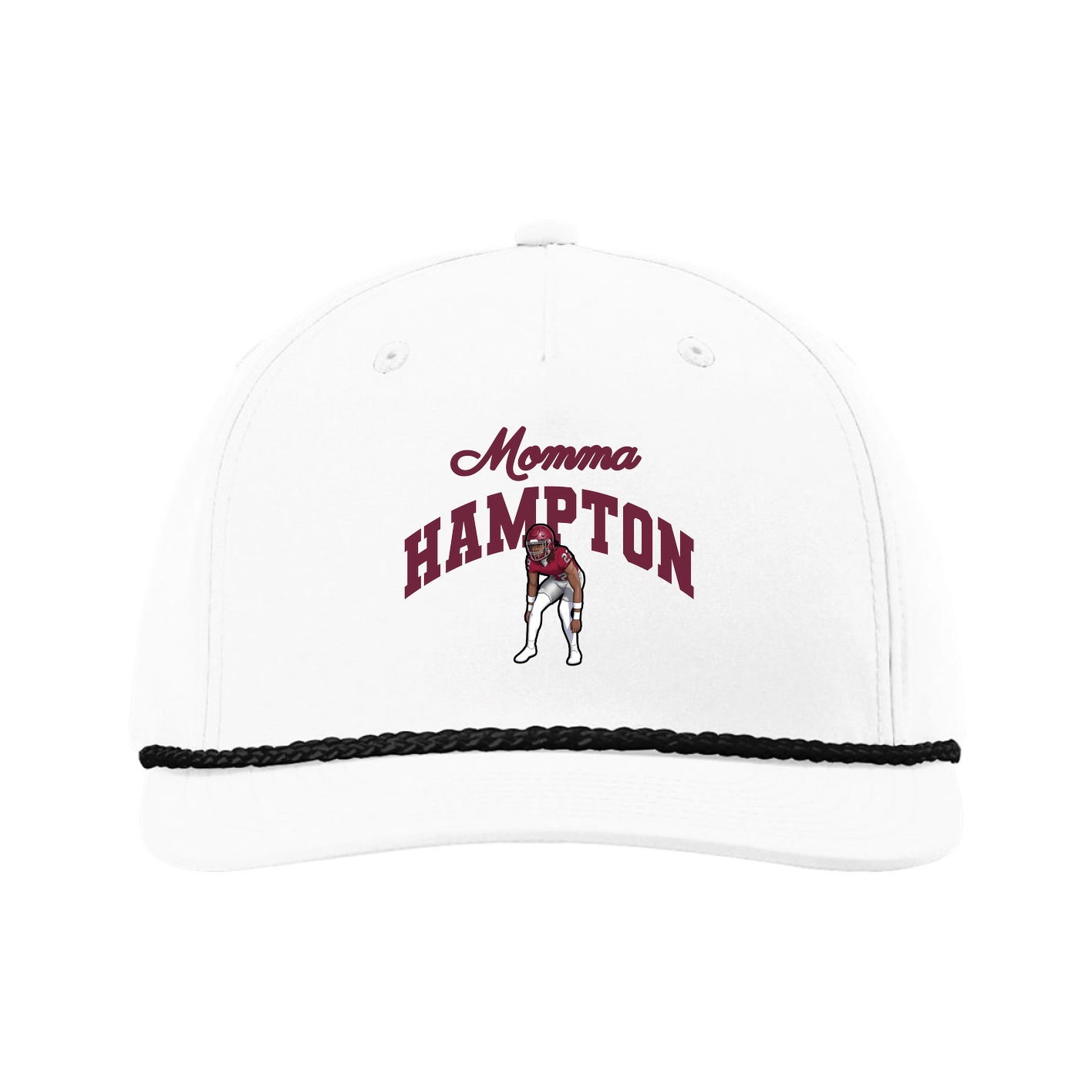 Five-Panel Classic Rope Cap — Mothers Day Arch in White