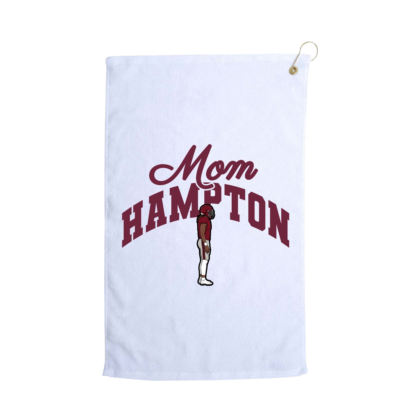 Golf Towel — Mothers Day Arch in White