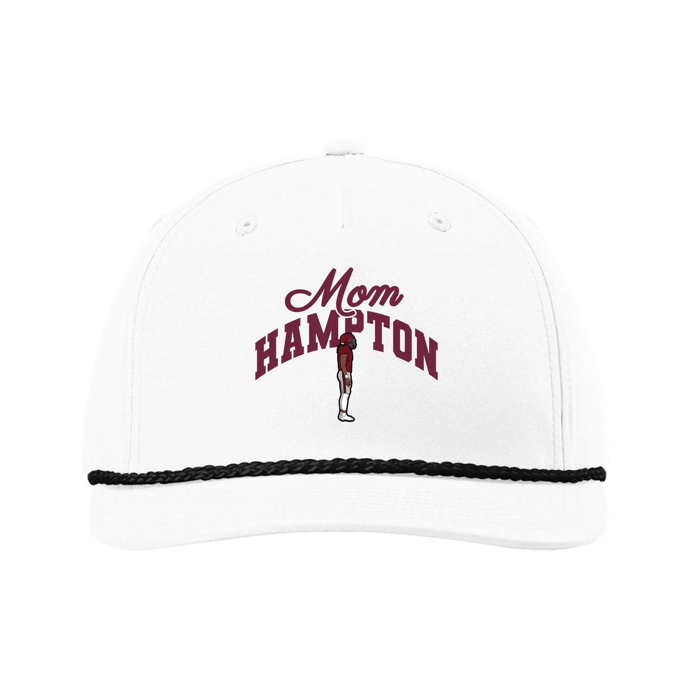 Five-Panel Classic Rope Cap — Mothers Day Arch in White