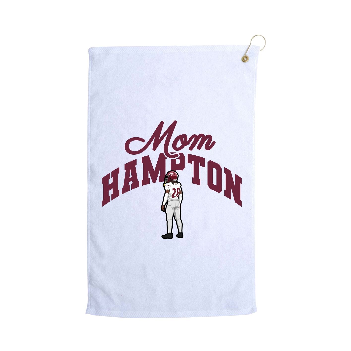 Golf Towel — Mothers Day Arch in White