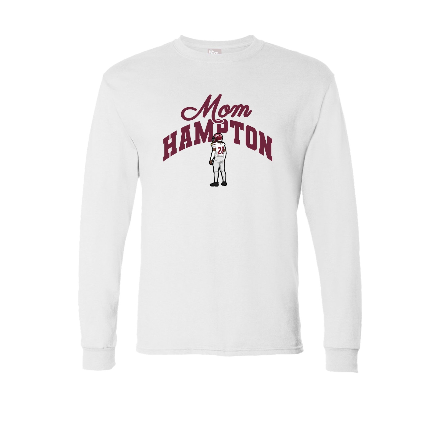 Long Sleeve Tee — Mothers Day Arch in White
