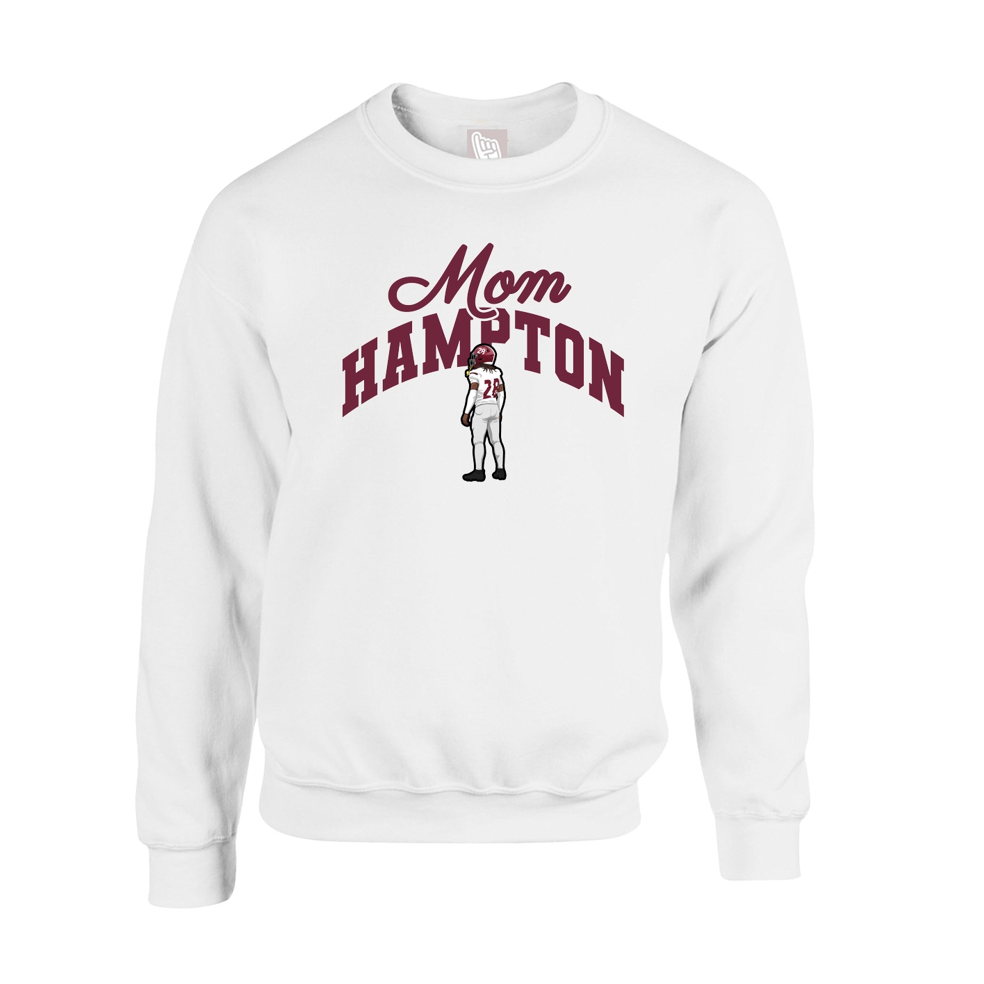 Fleece Crew — Mothers Day Arch in White