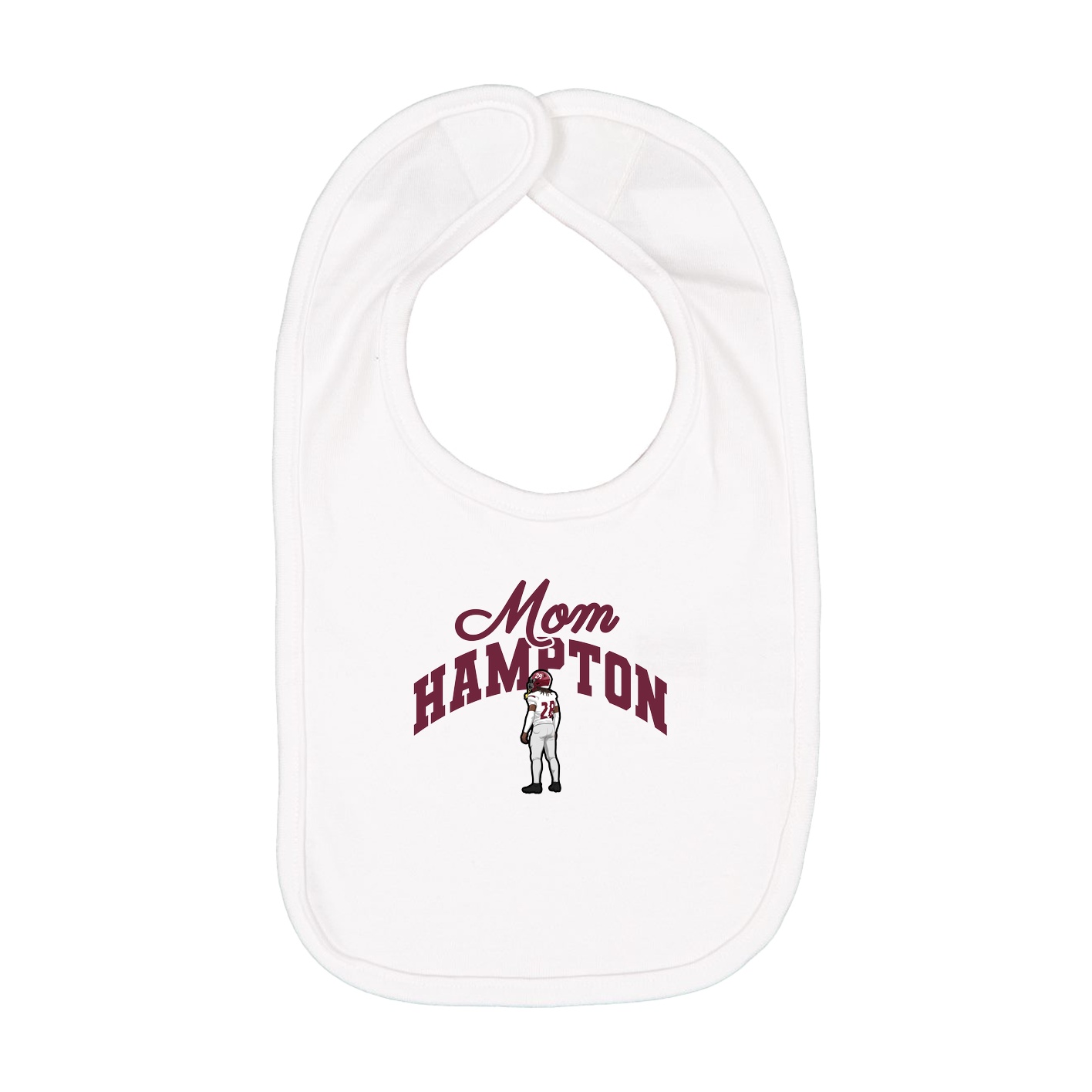 Infant Bib — Mothers Day Arch in White