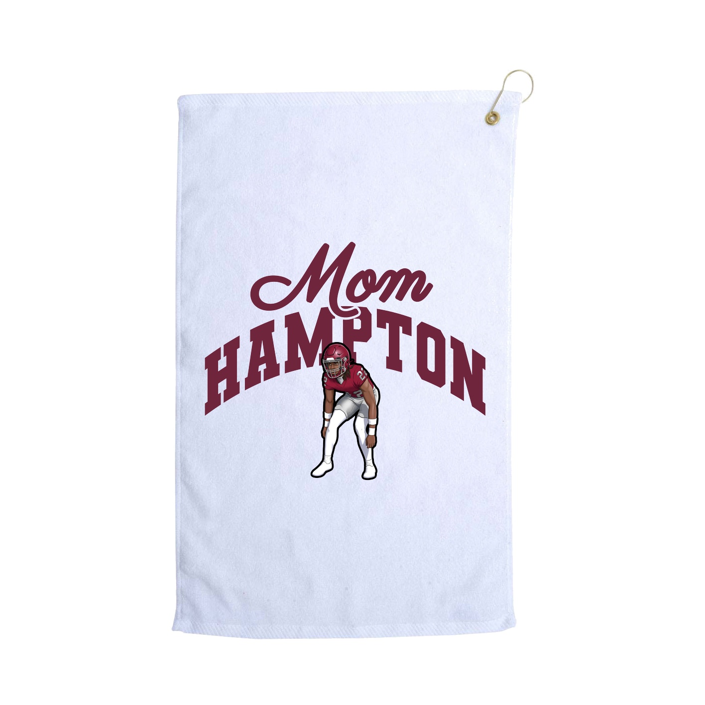 Golf Towel — Mothers Day Arch in White