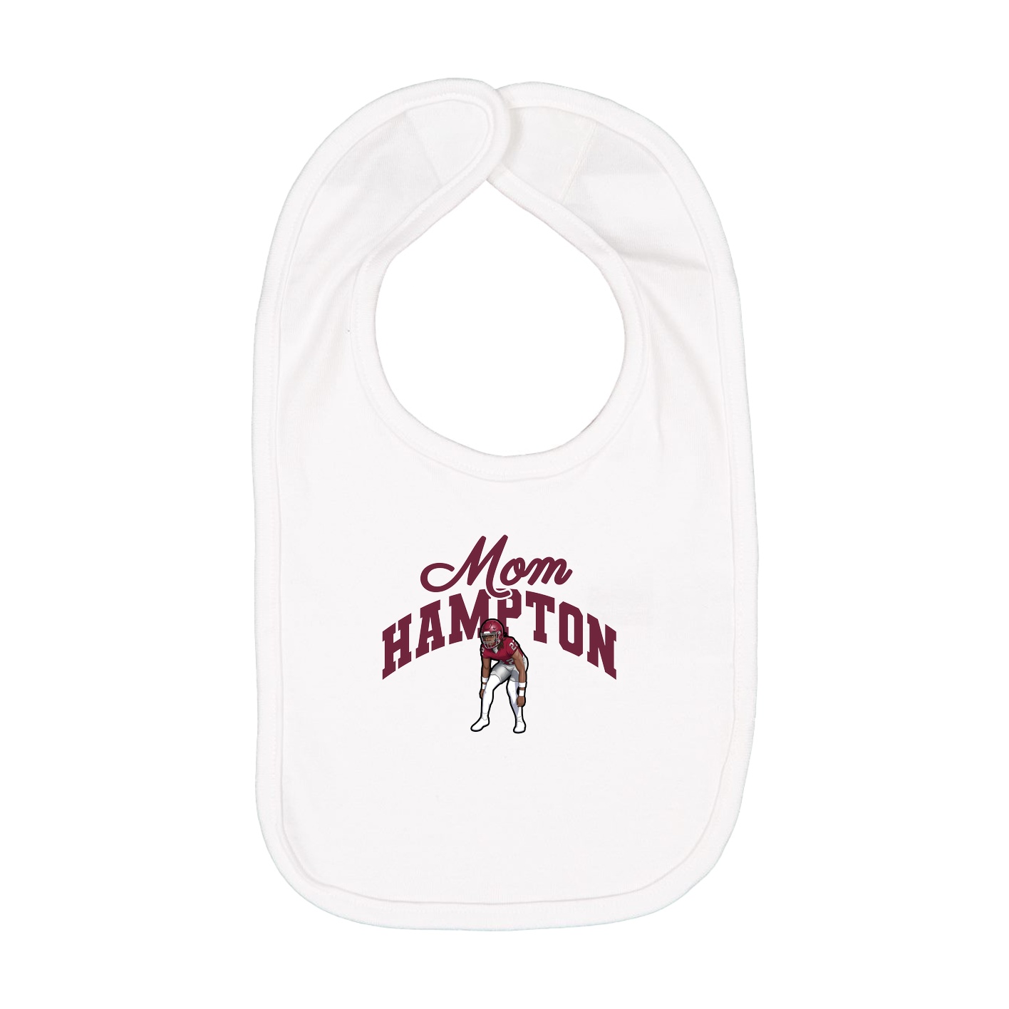 Infant Bib — Mothers Day Arch in White