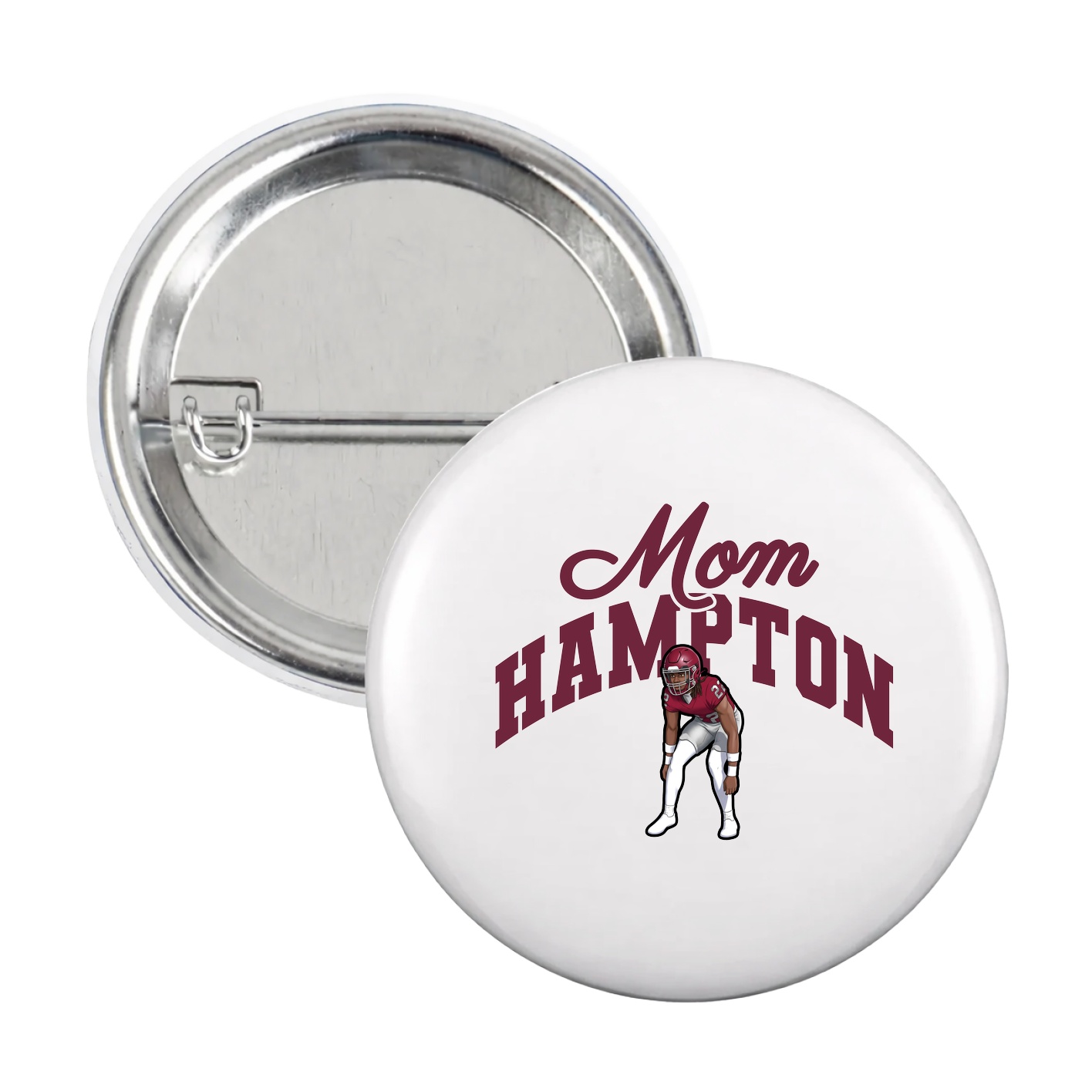 Game Day Button — Mothers Day Arch in White