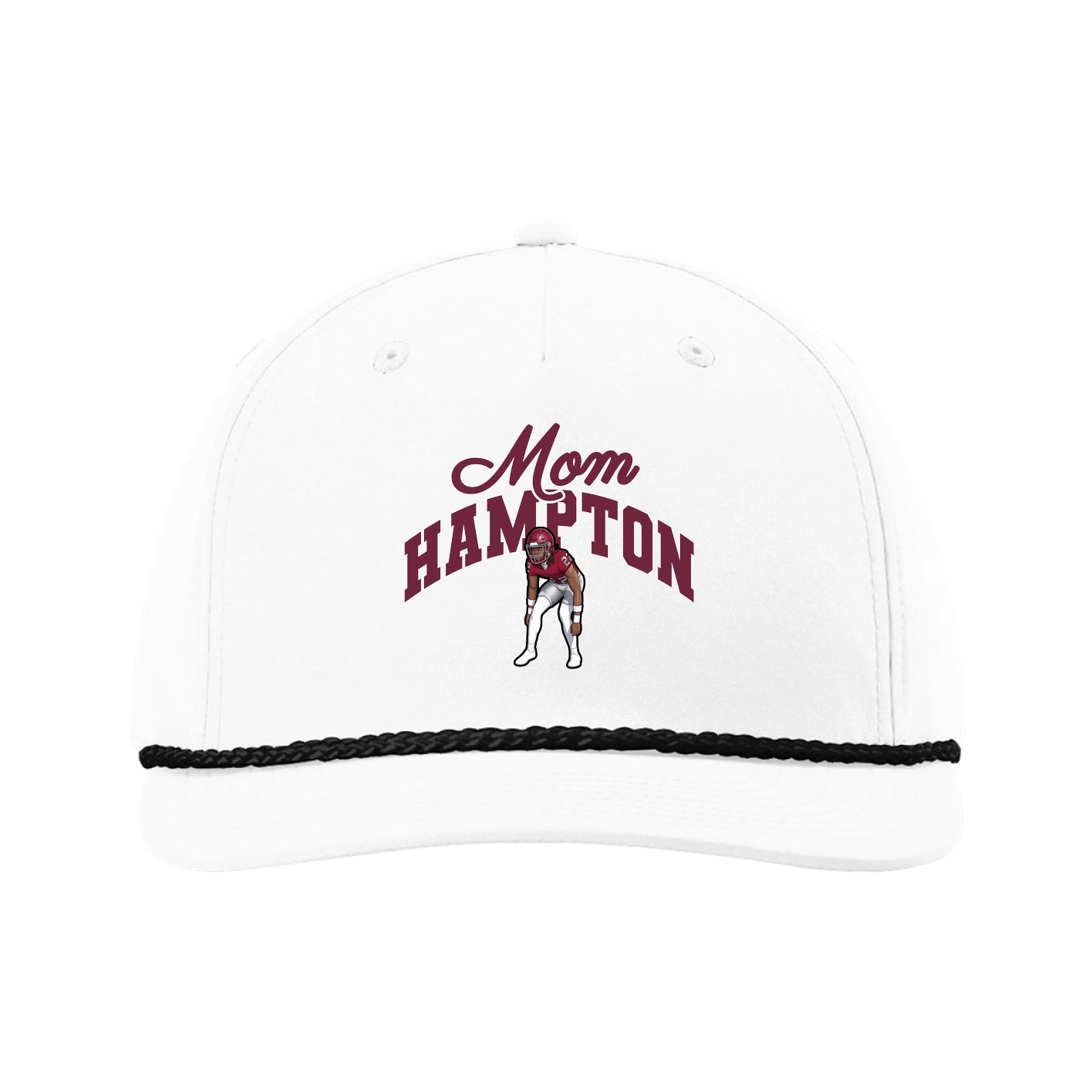 Five-Panel Classic Rope Cap — Mothers Day Arch in White