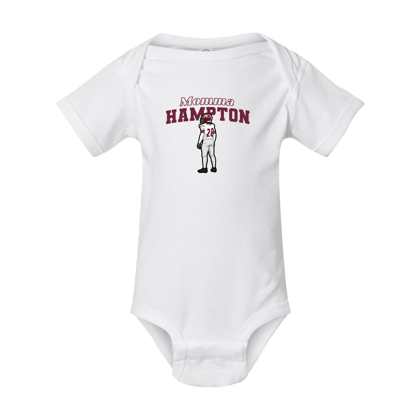 Baby Onesie — Mothers Day Block in White