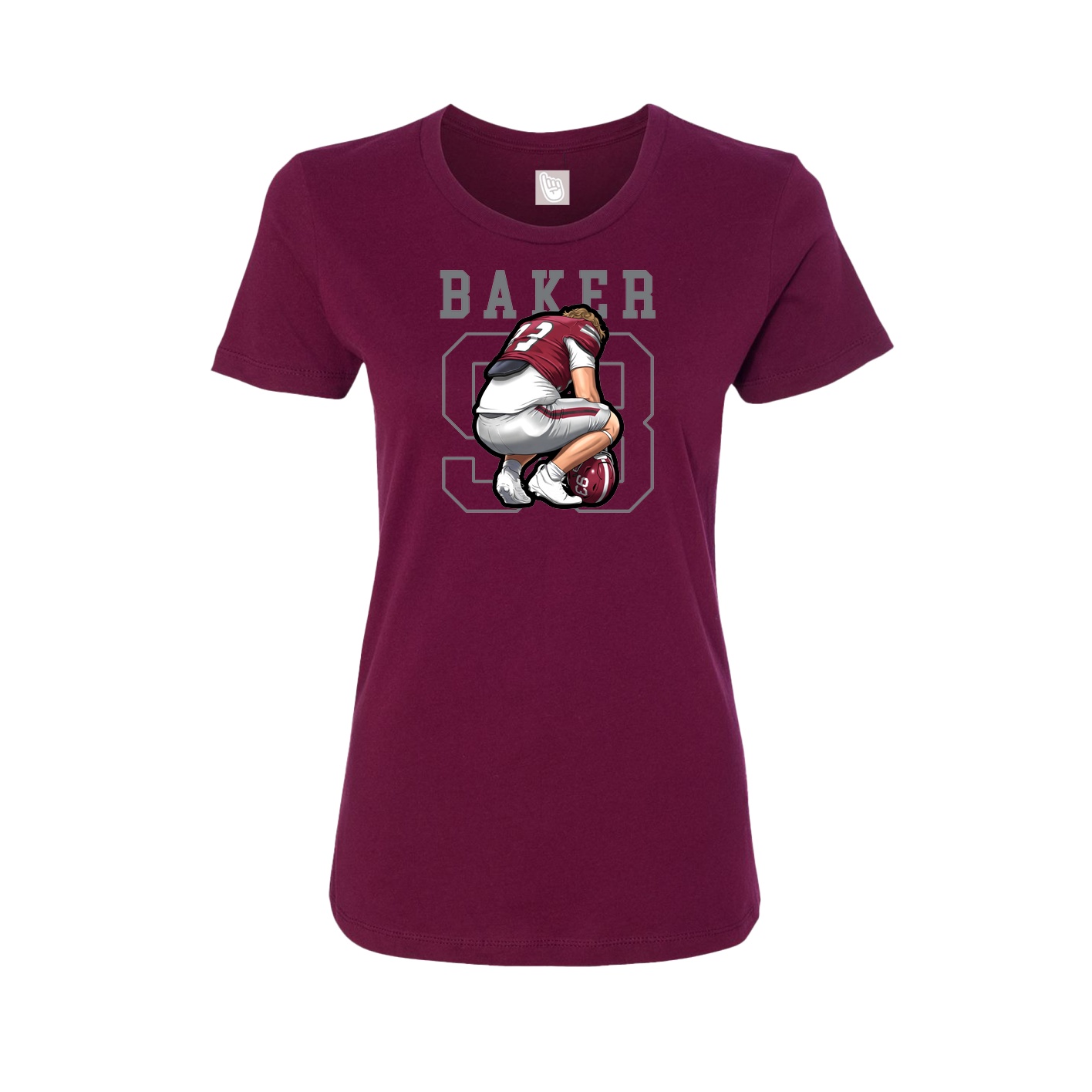 Fitted Women's Tee — Shirsey in Maroon