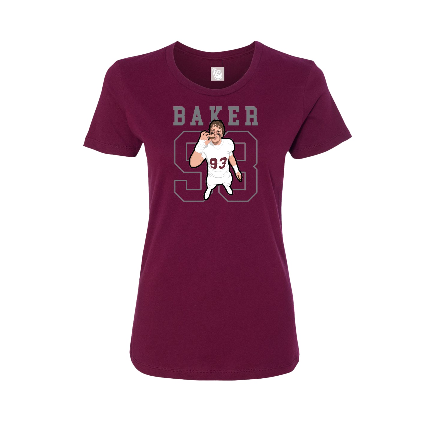 Fitted Women's Tee — Shirsey in Maroon
