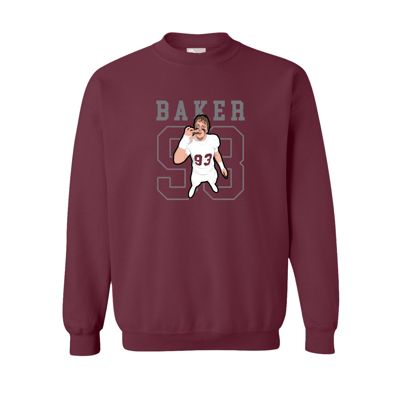 Fleece Crew — Shirsey in Maroon
