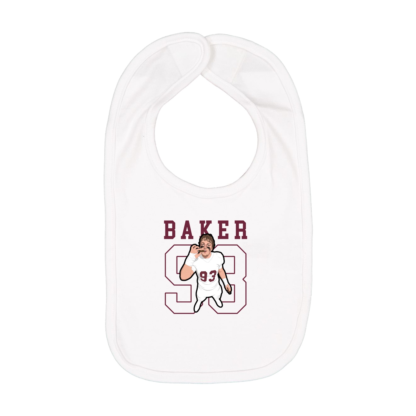 Infant Bib — Shirsey in White