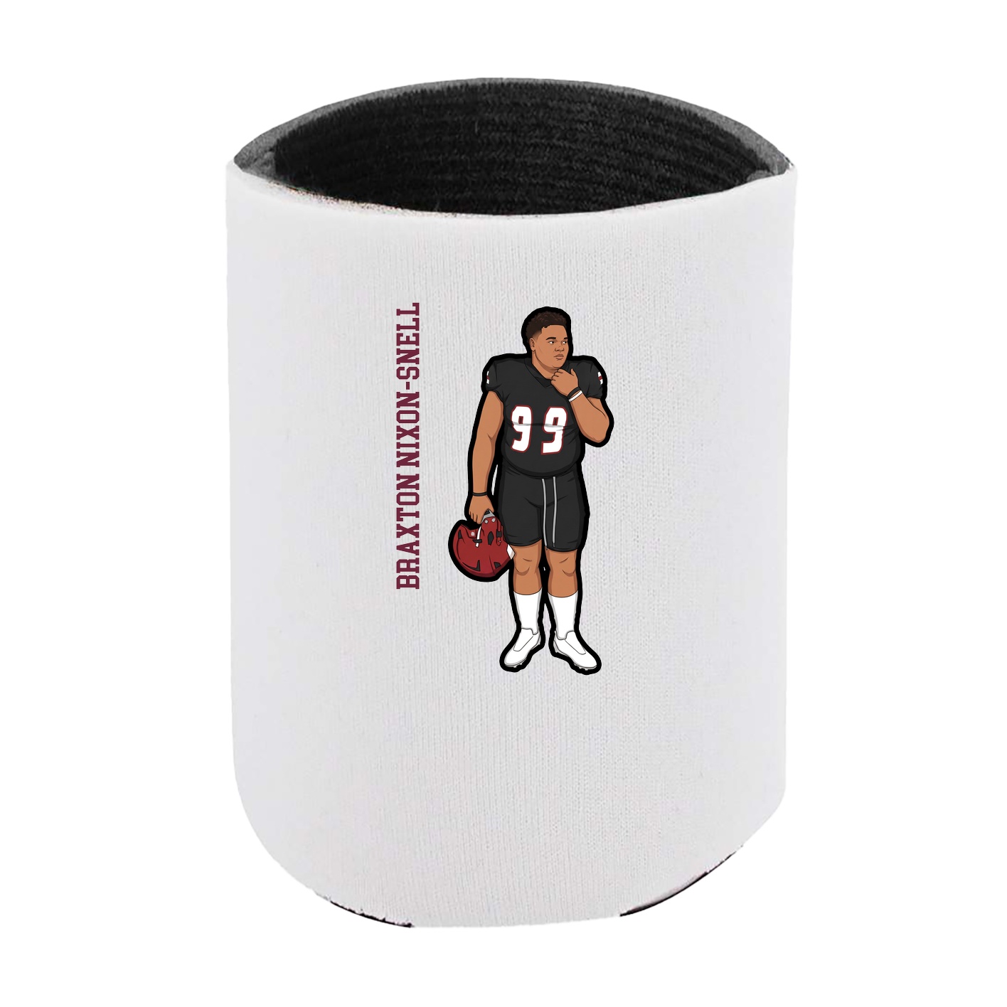 Can Holder — Name Vertical in White