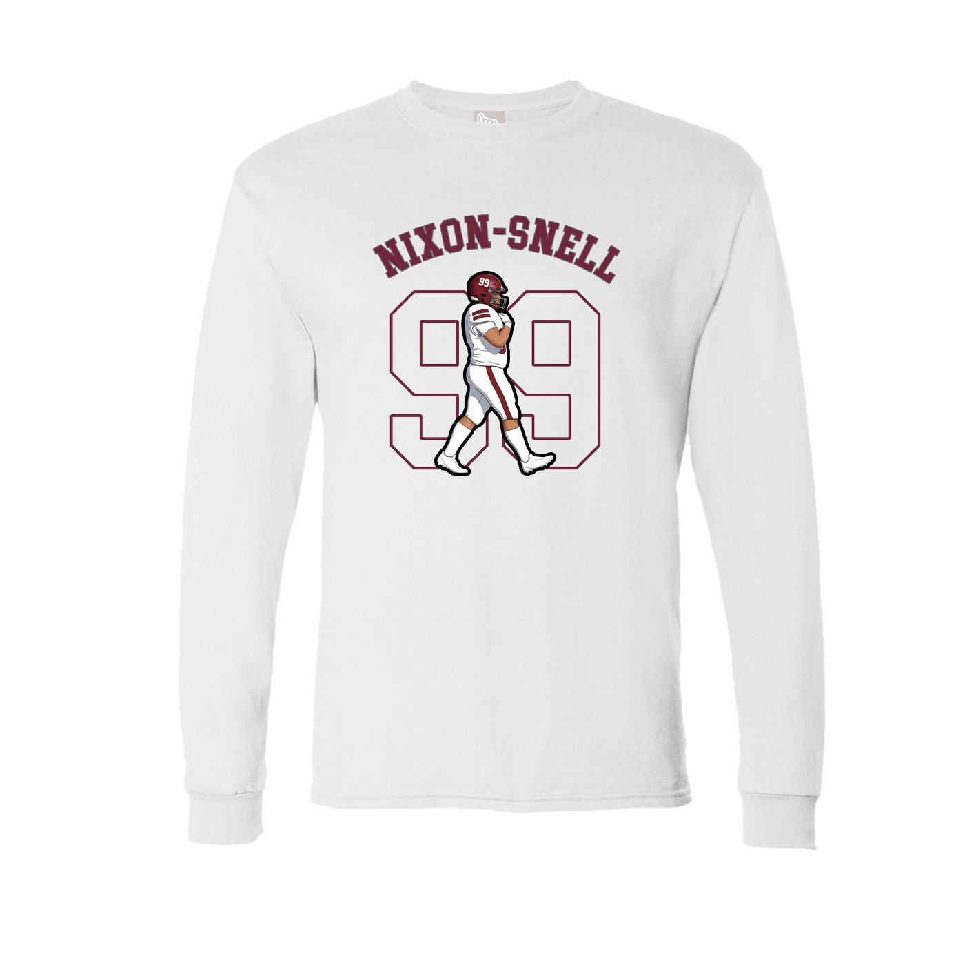 Long Sleeve Tee — Shirsey Arch in White