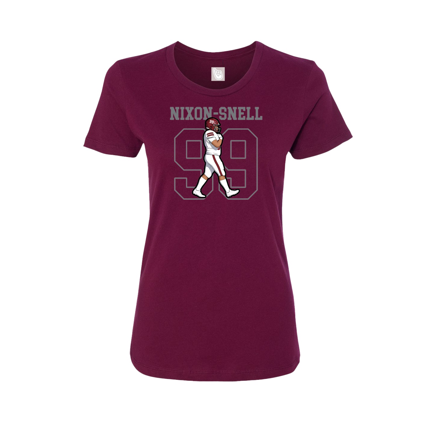Fitted Women's Tee — Shirsey in Maroon
