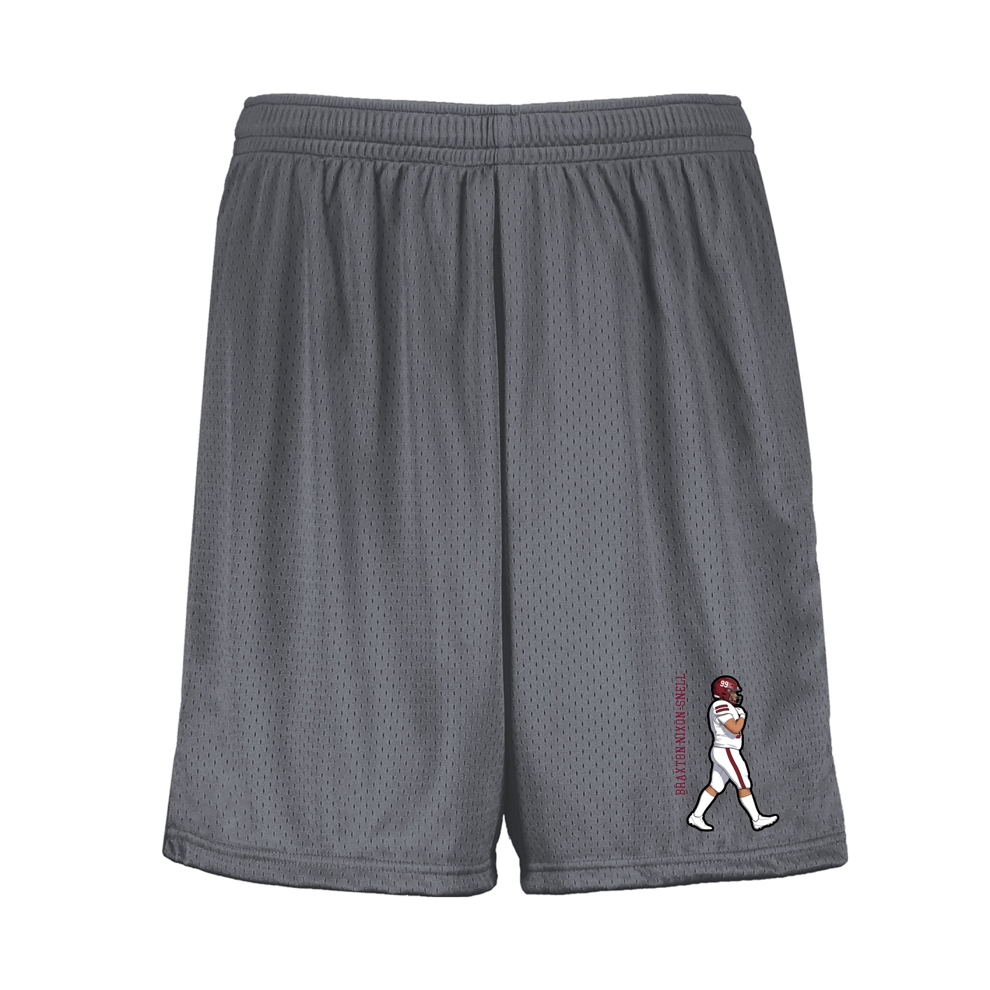 Shorts — Name Vertical in Grey