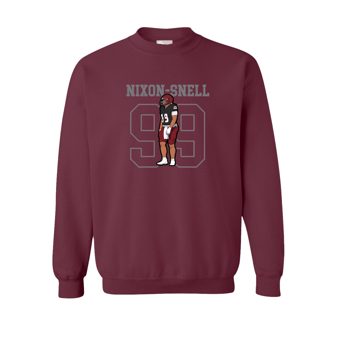 Fleece Crew — Shirsey in Maroon