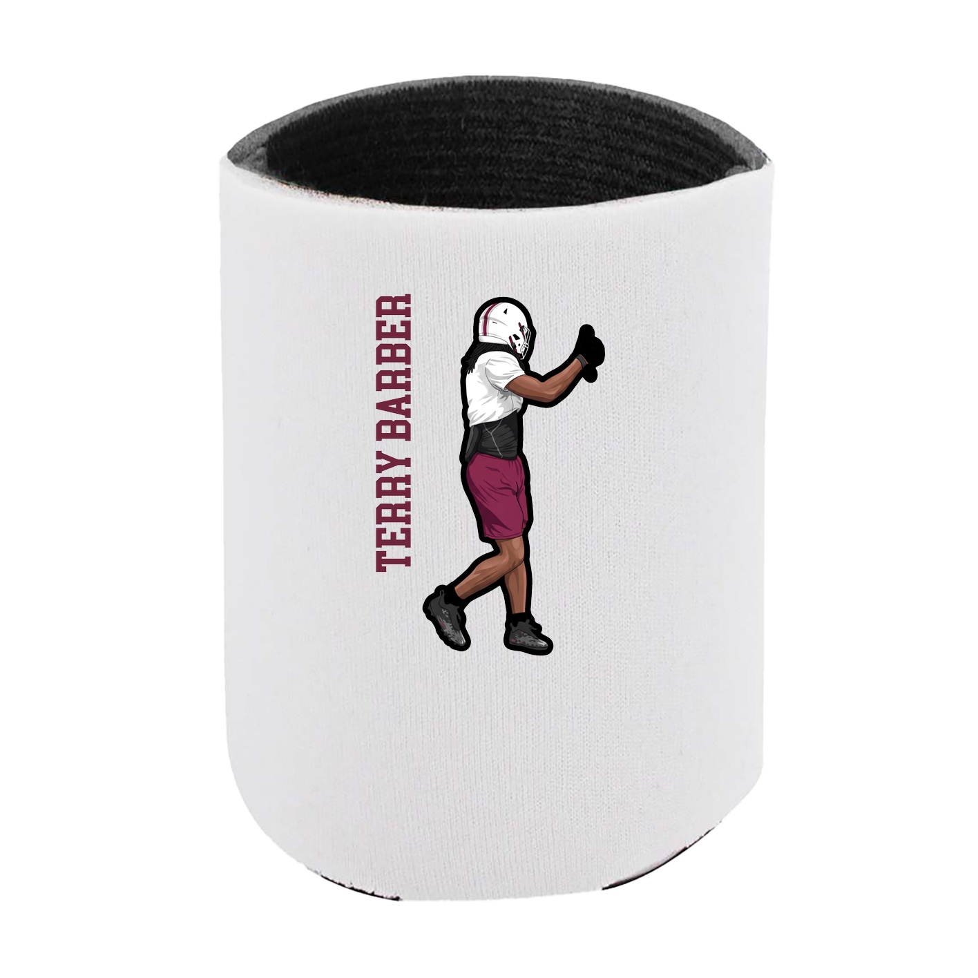 Can Holder — Name Vertical in White