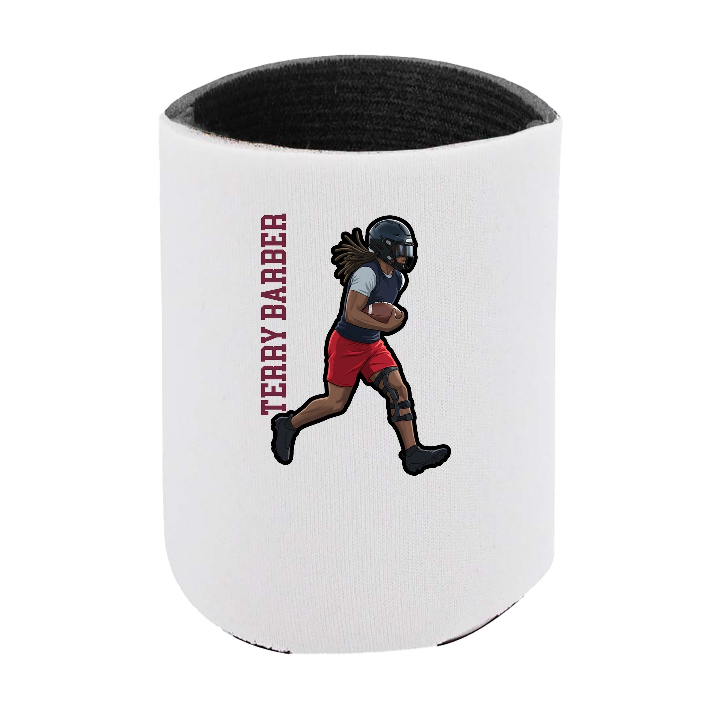 Can Holder — Name Vertical in White