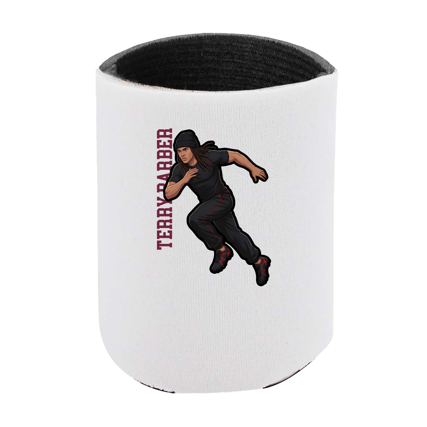 Can Holder — Name Vertical in White
