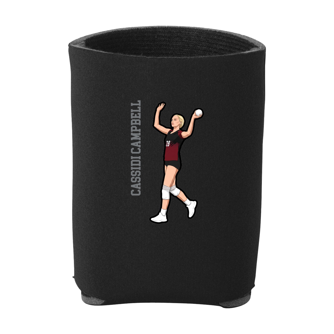 Can Holder — Name Vertical in Black