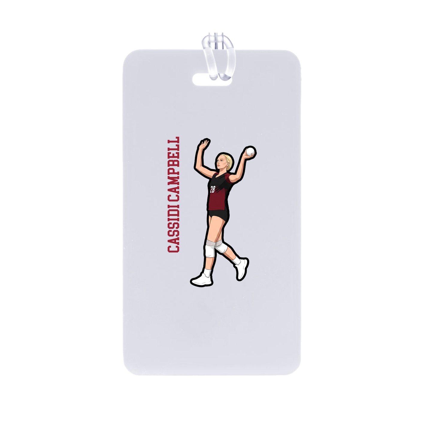 Bag Tag — Name Vertical in Classic