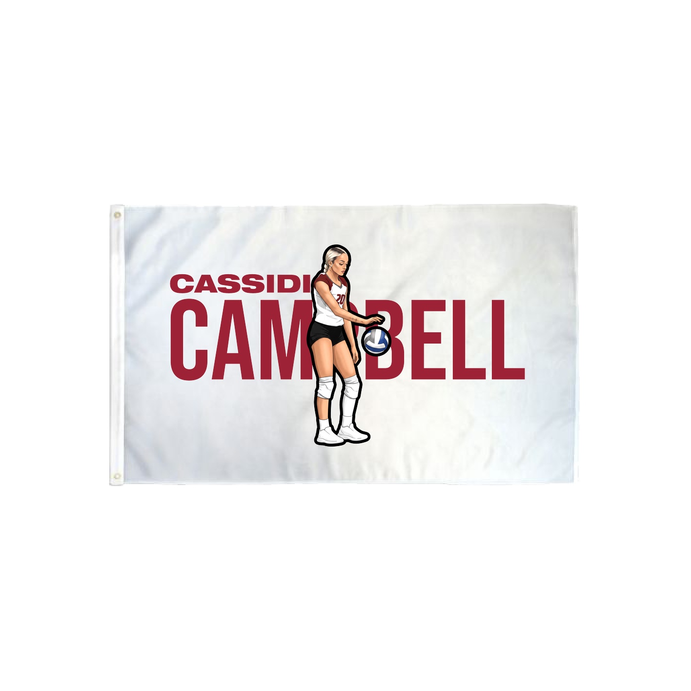 3x5 Flag — Player Name in Classic