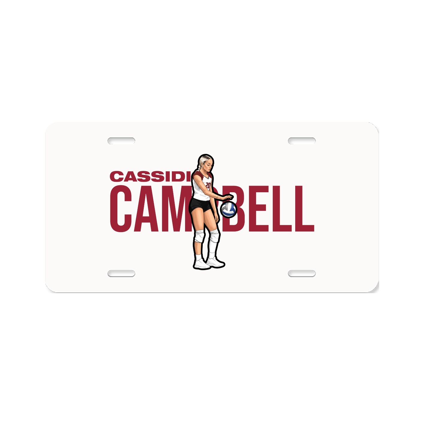 License Plate — Player Name in Classic