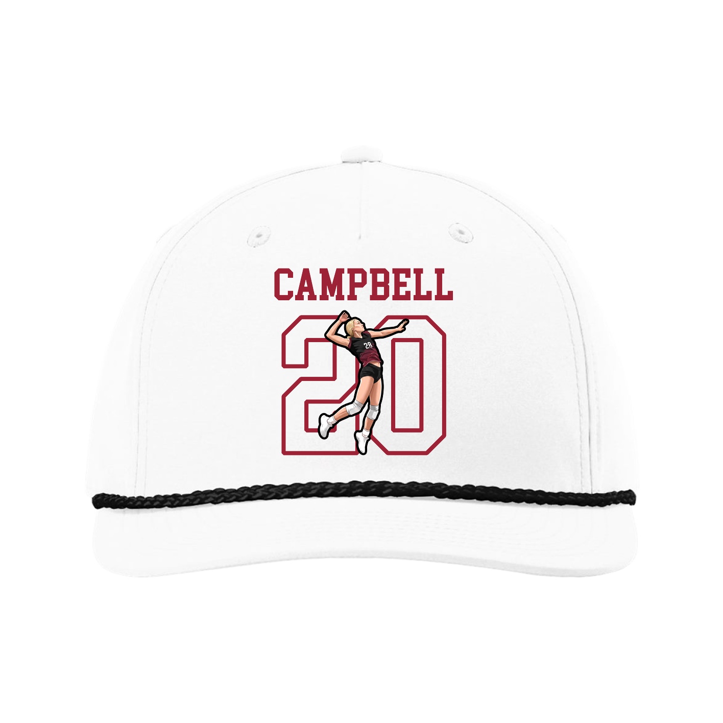 Five-Panel Classic Rope Cap — Shirsey in White