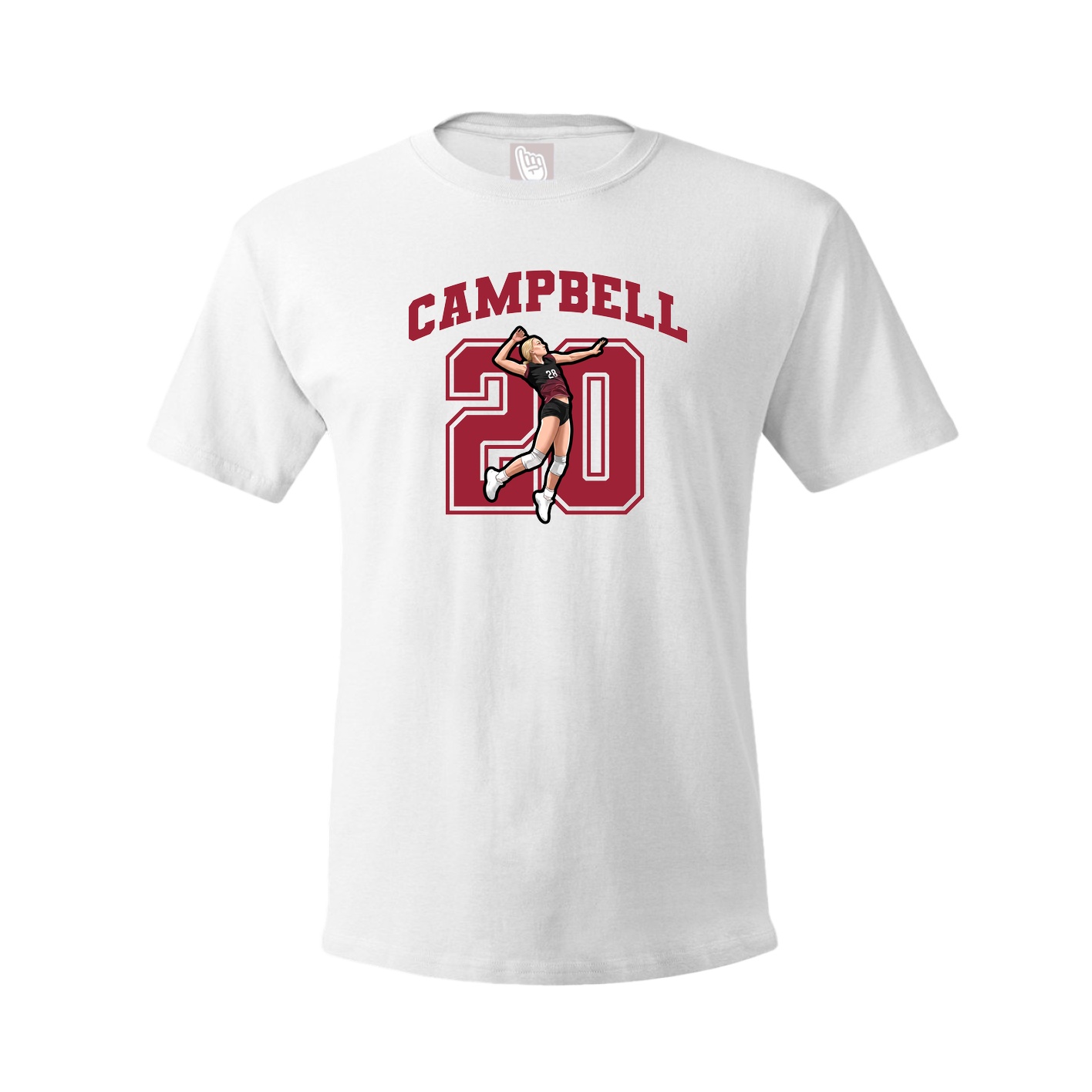 Tee — Number in White