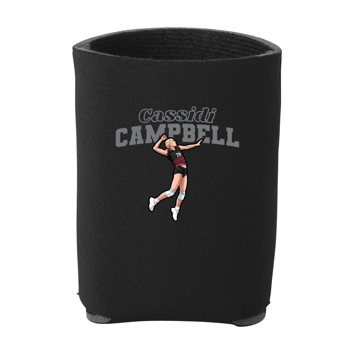 Can Holder — Name Arch in Black