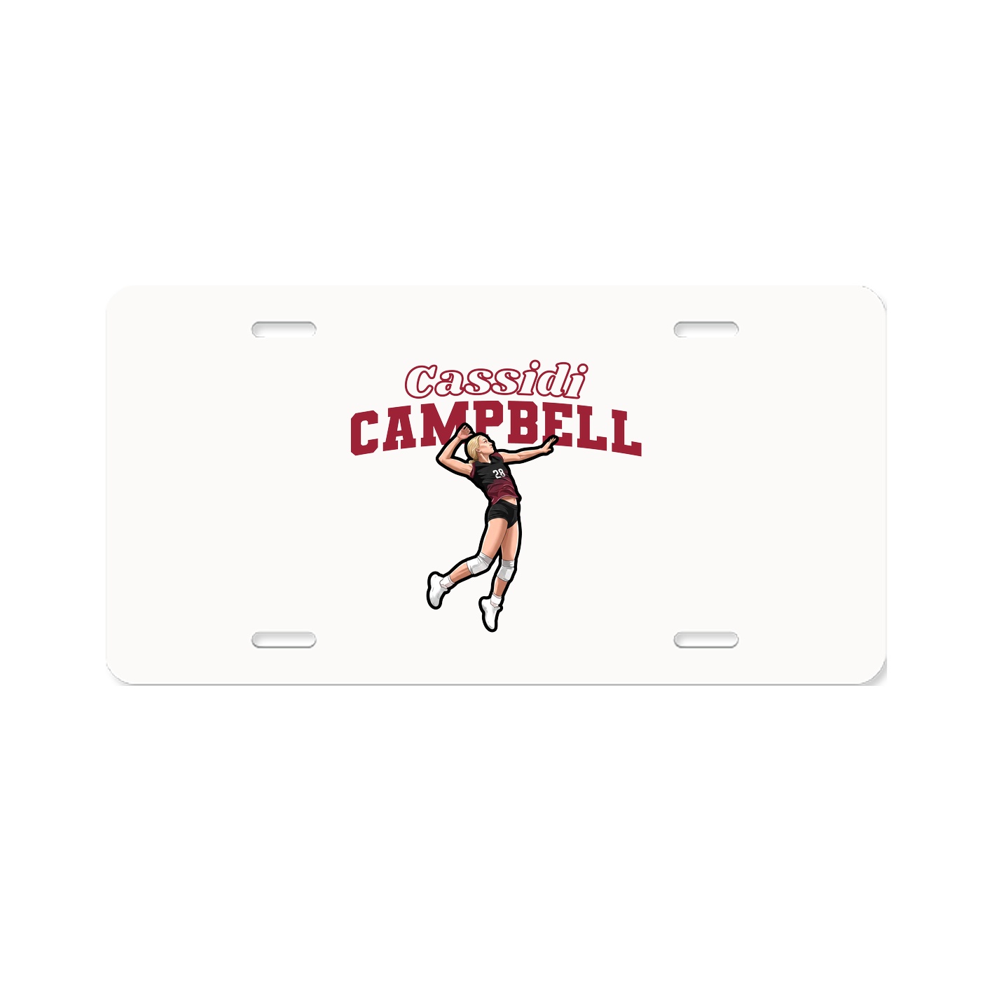 License Plate — Name Arch in Classic