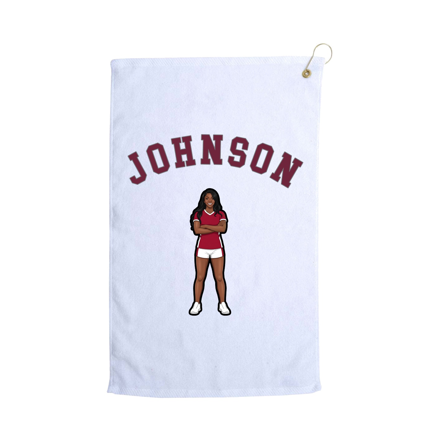 Golf Towel — Shirsey Arch in White