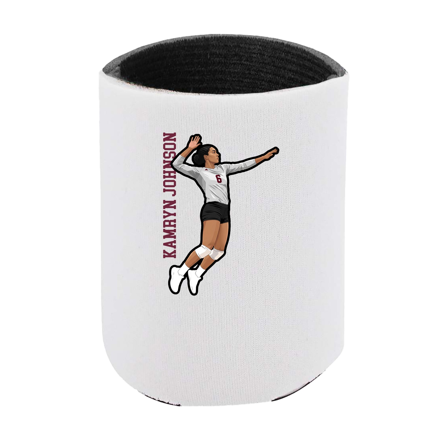 Can Holder — Name Vertical in White