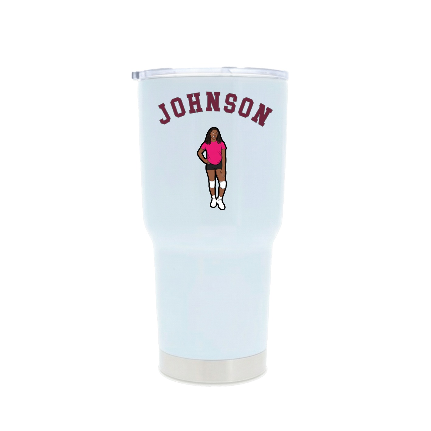 30oz Stainless Steel Tumbler — Shirsey Arch in White