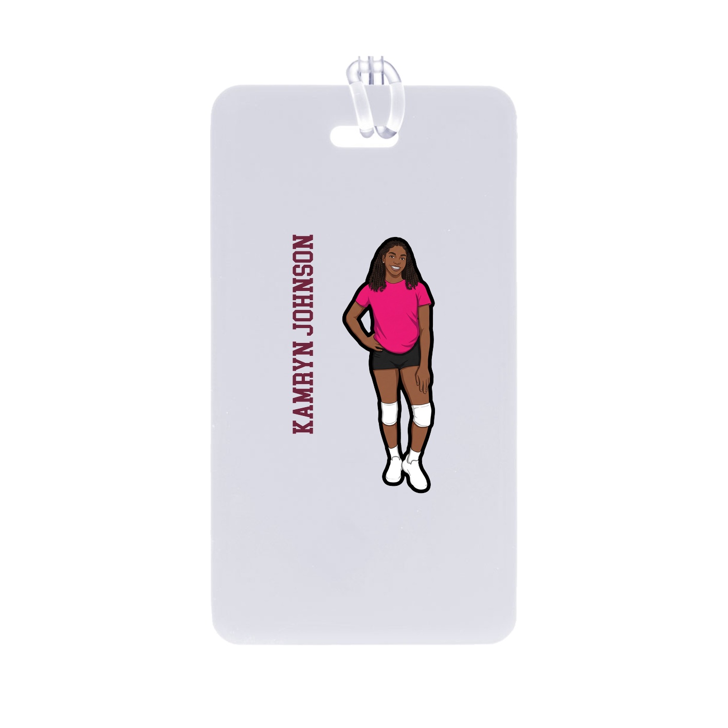 Bag Tag — Name Vertical in Classic