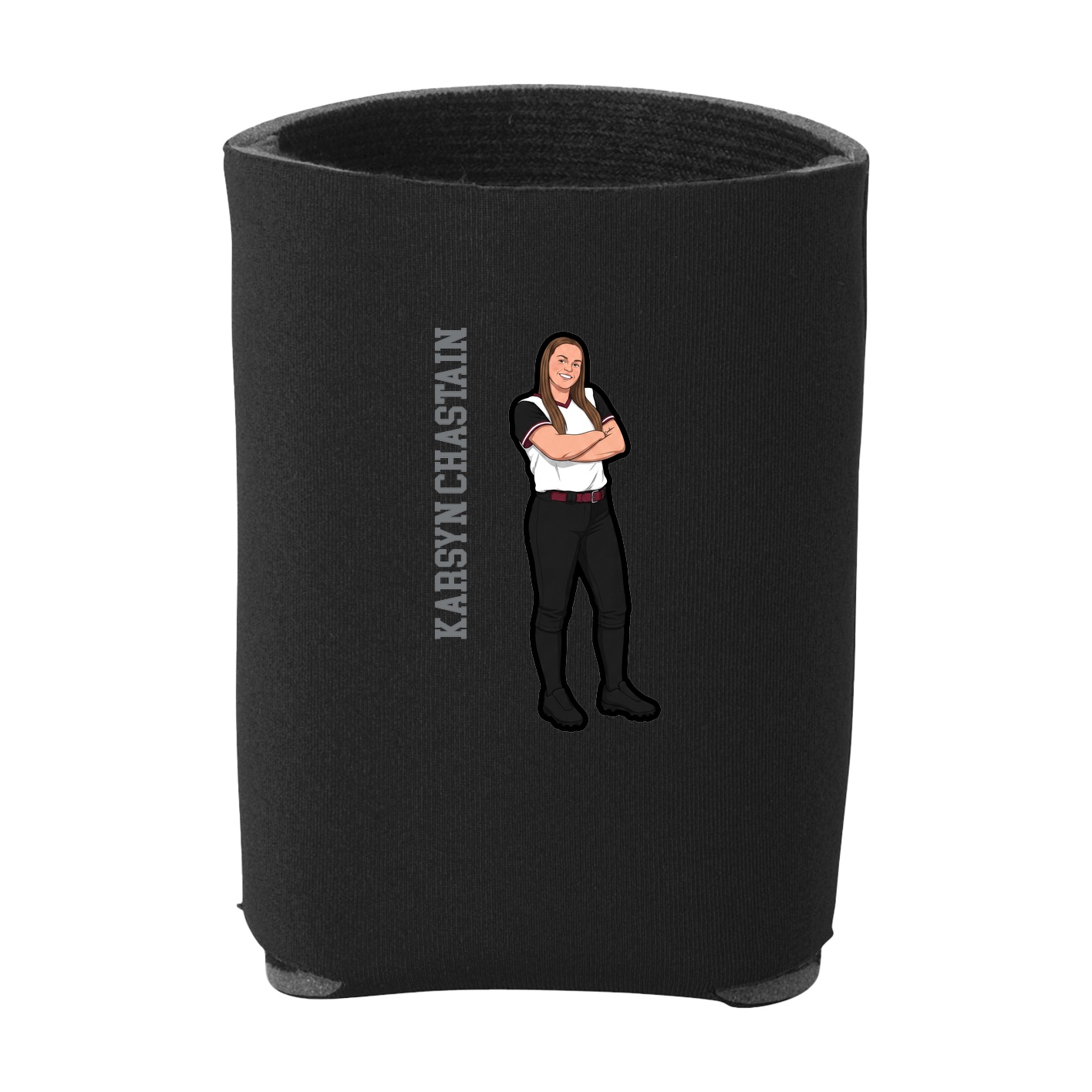 Can Holder — Name Vertical in Black