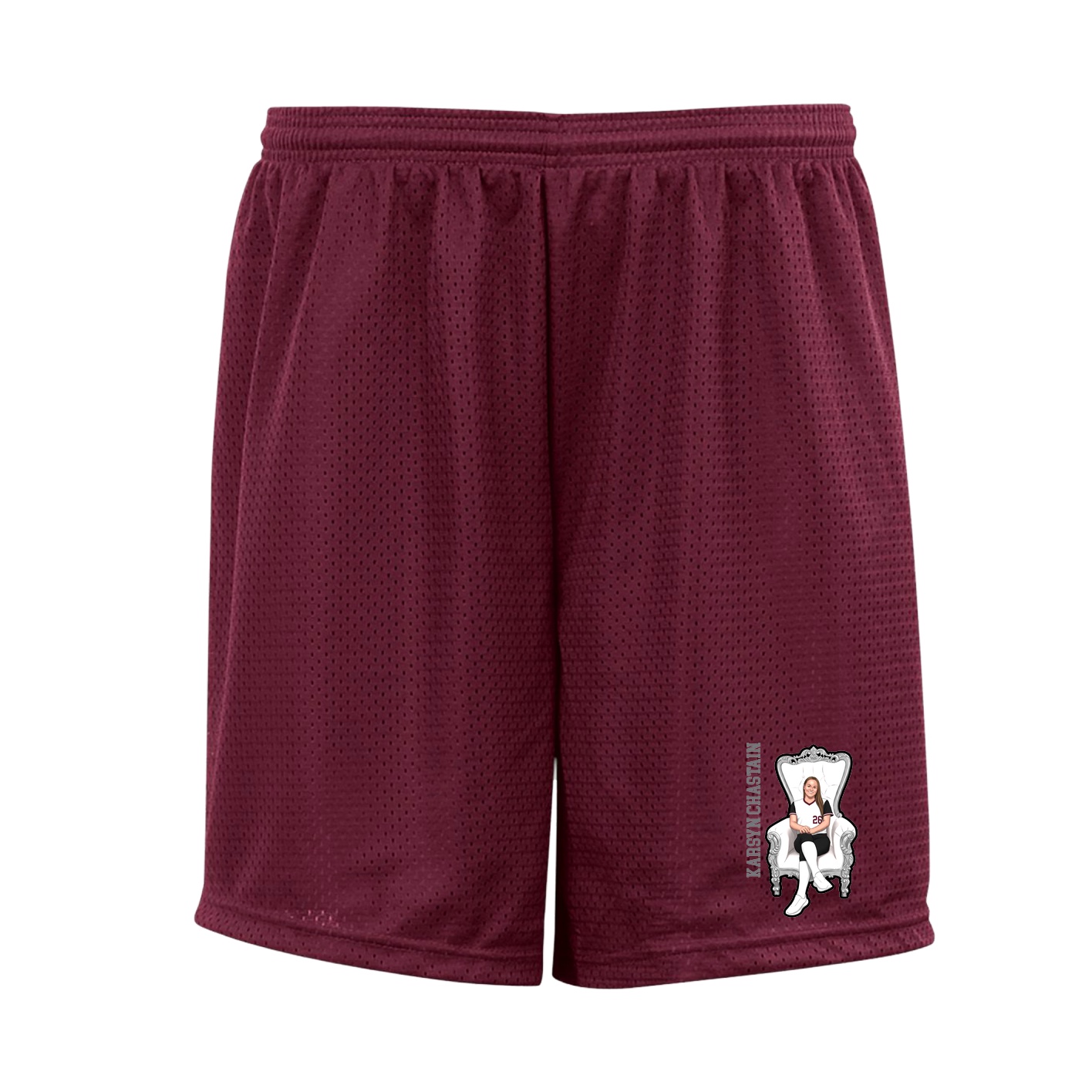 Shorts — Name Vertical in Cardinal