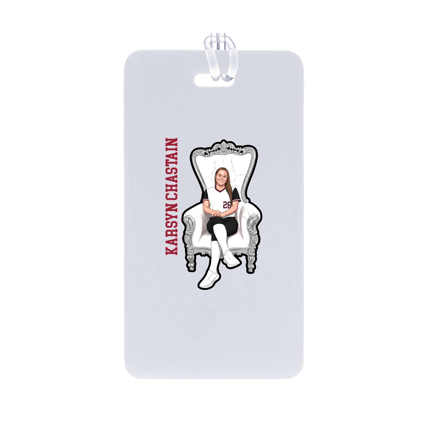 Bag Tag — Name Vertical in Classic