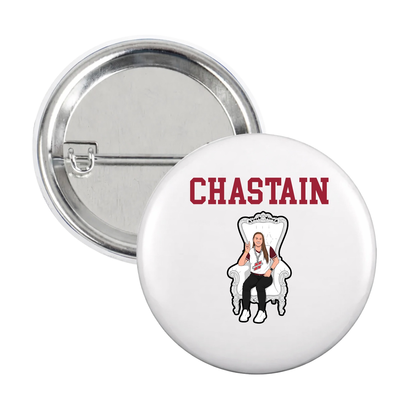 Game Day Button — Shirsey in White