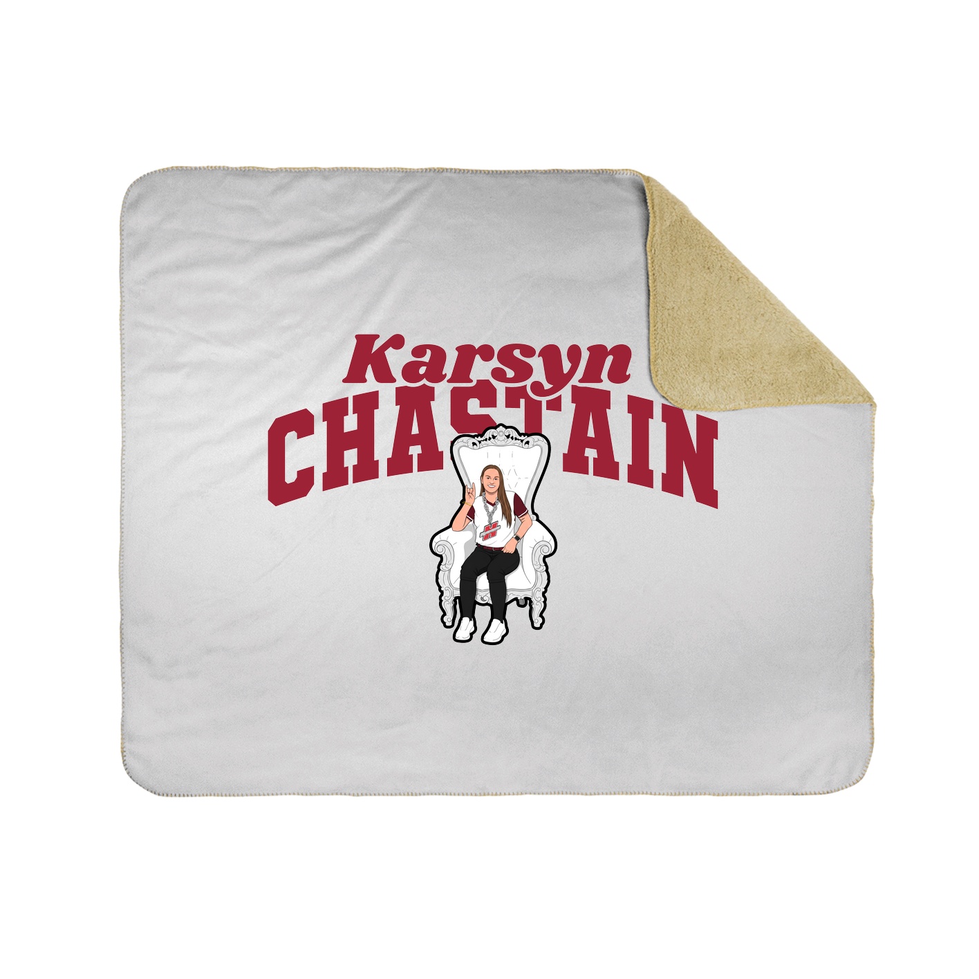 Throw Blanket — Signature Arch in White