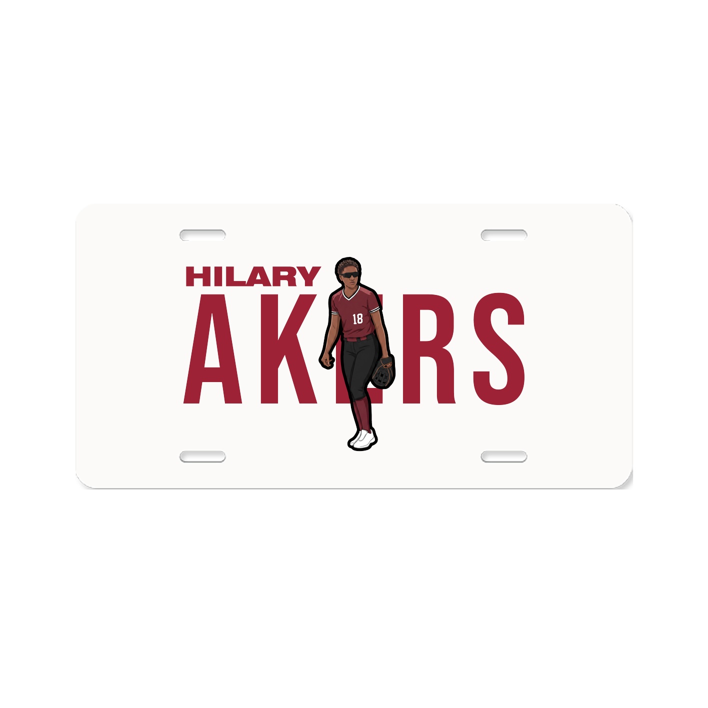 License Plate — Player Name in Classic