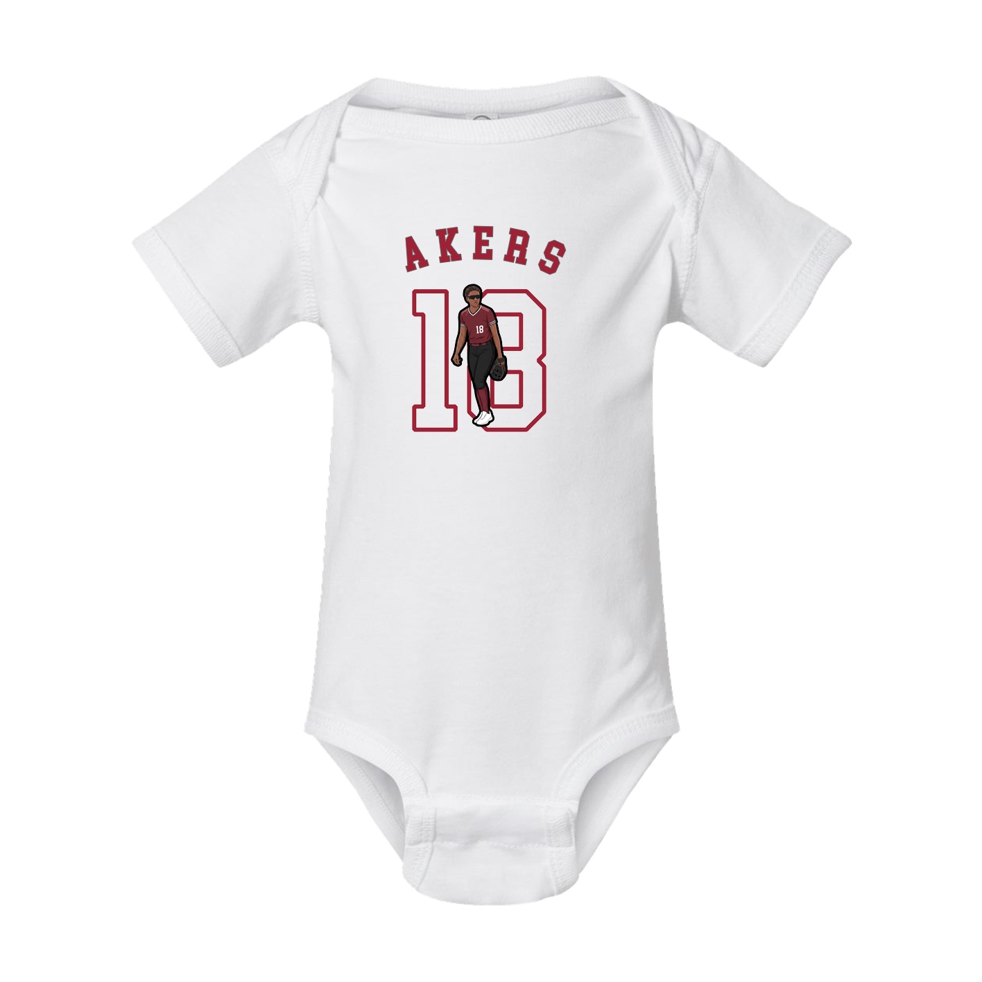Baby Onesie — Shirsey Arch in White