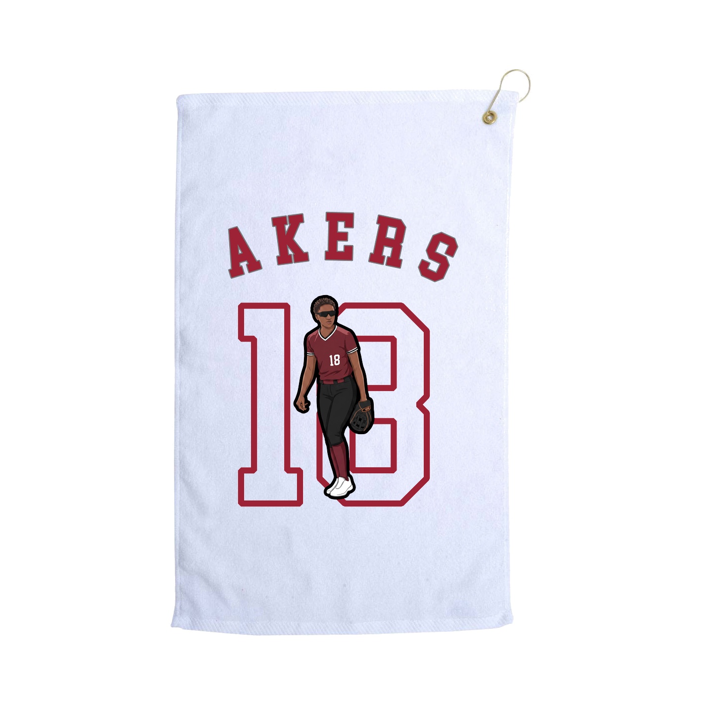 Golf Towel — Shirsey Arch in White