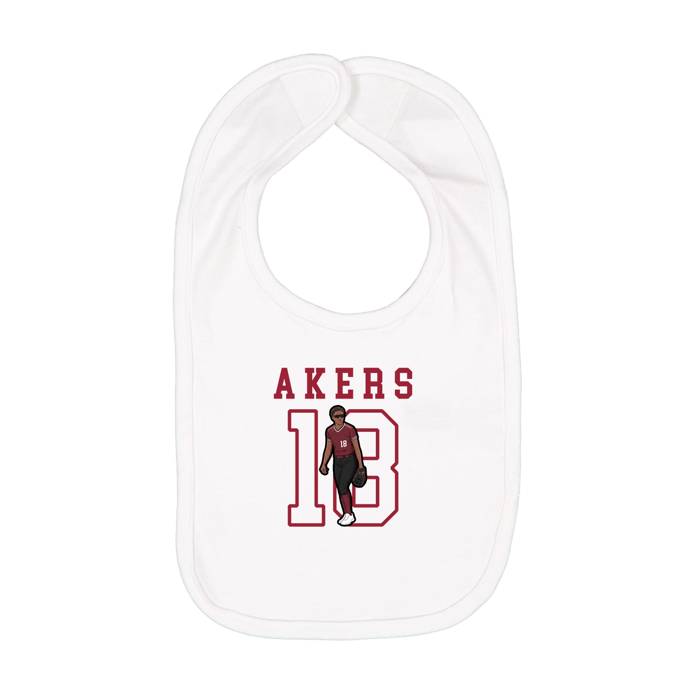 Infant Bib — Shirsey in White
